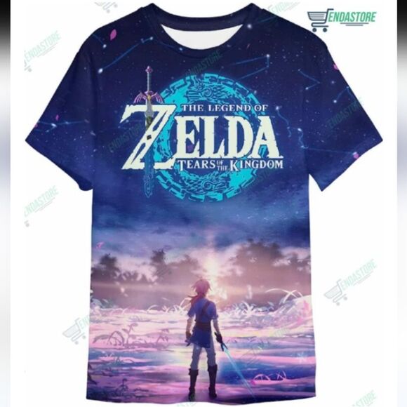 The Legend of Zelda Tears of The Kingdom Full Print T Shirt Size 3XL NWOT - Picture 1 of 4